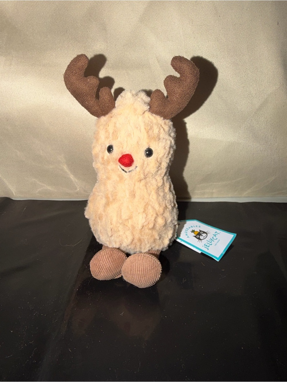 Jellycat Amuseable Peanut Reindeer- NWT Retired-